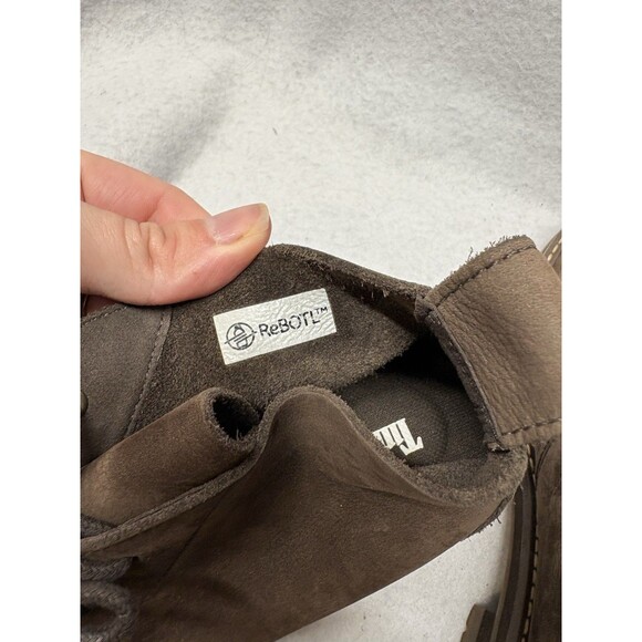 Timberland womens 6.5 Courmayeur Chukka leather Brown LugSole Chunky Ankle boot - Picture 6 of 7